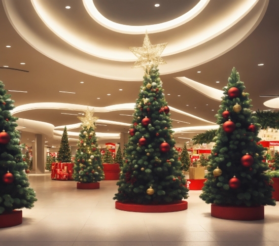 Christmas Tree, Christmas Ornament, Property, Green, Light, Nature