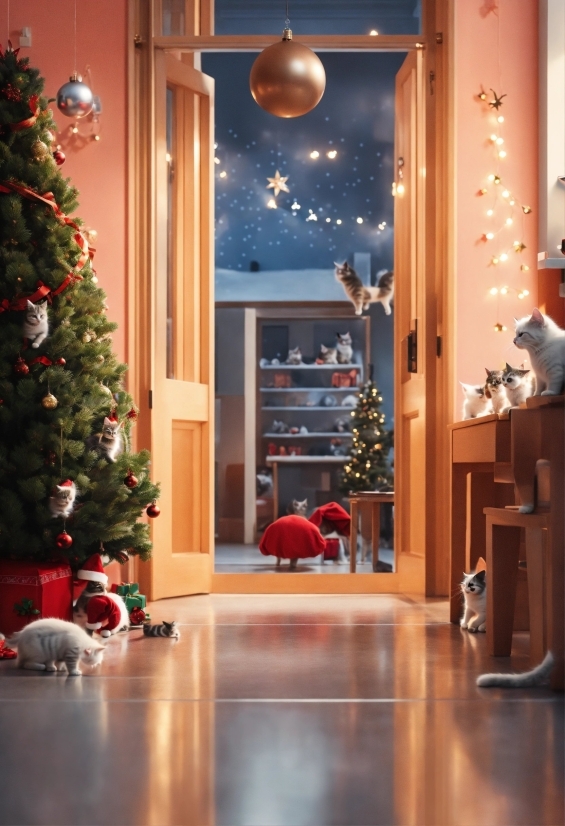 Christmas Tree, Christmas Ornament, Property, Light, Building, Decoration