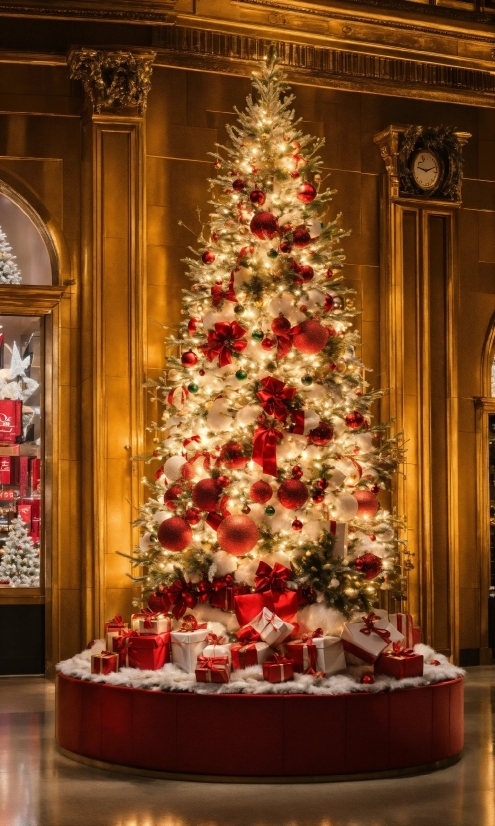 Christmas Tree, Christmas Ornament, Property, Plant, Holiday Ornament, Interior Design