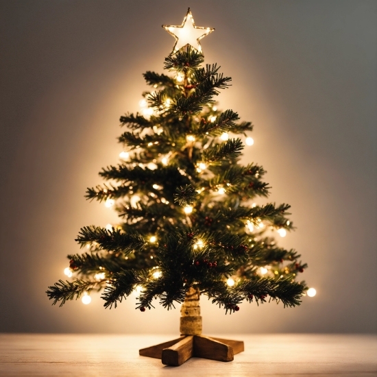 Christmas Tree, Christmas Ornament, Sky, Light, Nature, Leaf