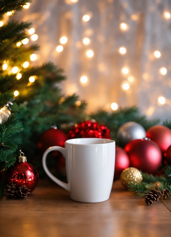 Christmas Tree, Christmas Ornament, Tableware, Light, Drinkware, Holiday Ornament