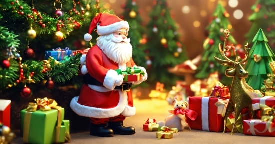 Christmas Tree, Christmas Ornament, Toy, Santa Claus, Ornament, Holiday Ornament