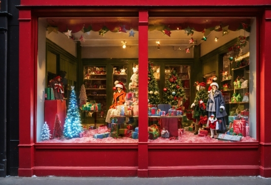Christmas Tree, Christmas Ornament, Window, Plant, Fixture, Christmas Decoration