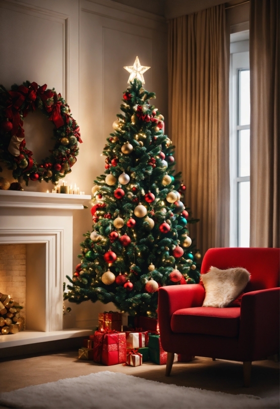 Christmas Tree, Christmas Ornament, Wood, Holiday Ornament, Plant, Branch
