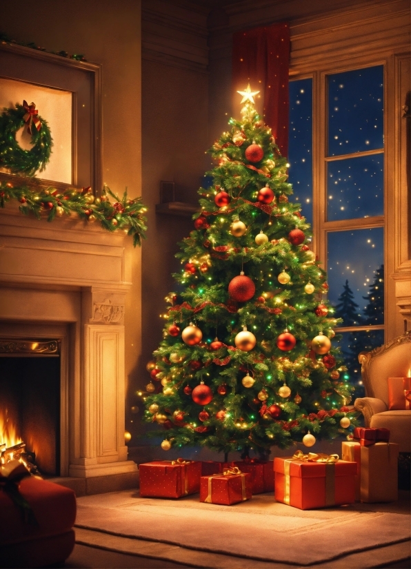 Christmas Tree, Christmas Ornament, Wood, Plant, Holiday Ornament, Tree