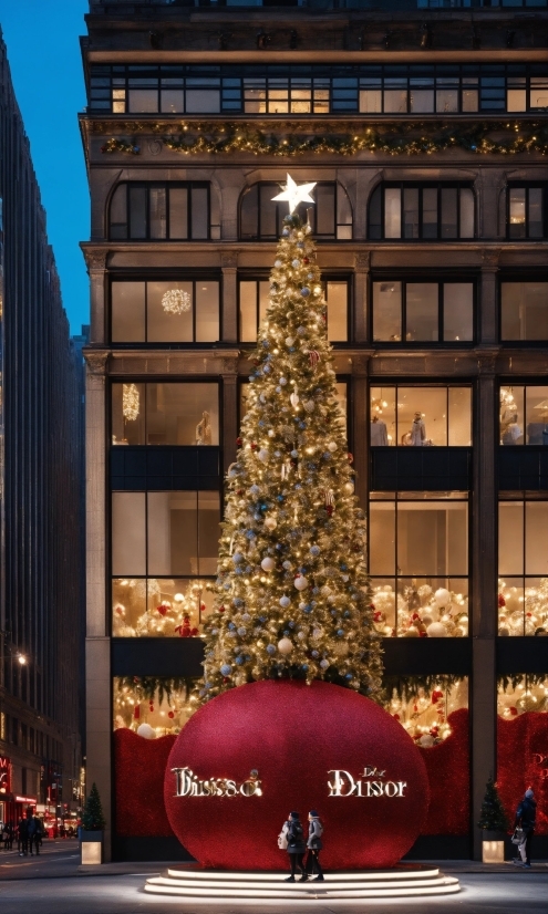 Christmas Tree, Christmas Ornament, World, Building, Interior Design, Christmas Decoration