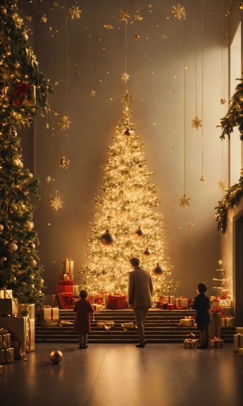 Christmas Tree, Christmas Ornament, World, Light, Nature, Leaf