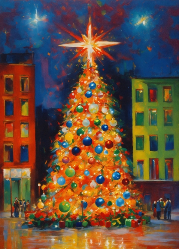Christmas Tree, Christmas Ornament, World, Light, Nature, Lighting