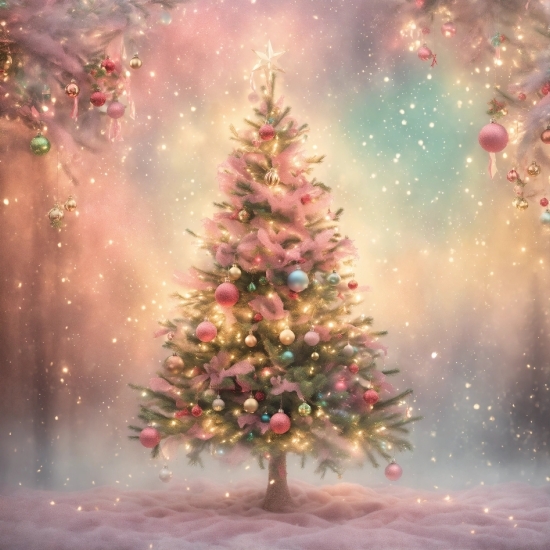 Christmas Tree, Christmas Ornament, World, Plant, Light, Leaf