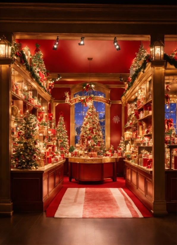 Christmas Tree, Decoration, Architecture, Interior Design, Christmas Ornament, Building