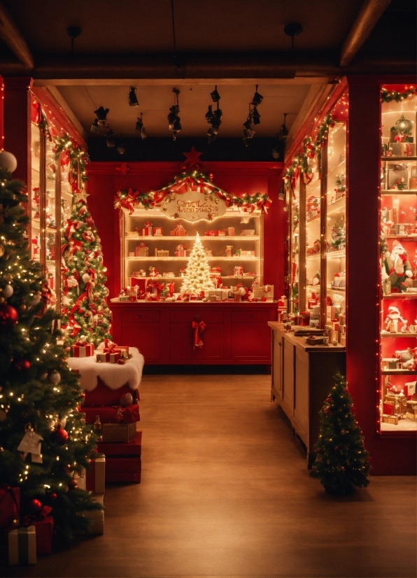 Christmas Tree, Decoration, Christmas Ornament, Light, Lighting, Interior Design