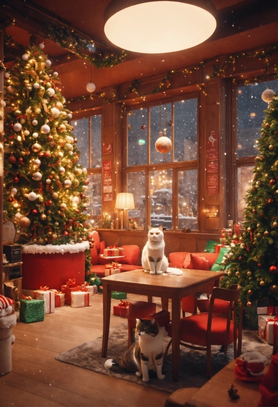 Christmas Tree, Decoration, Light, Christmas Ornament, Lighting, Interior Design