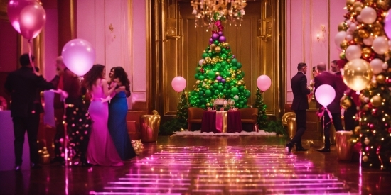 Christmas Tree, Decoration, Plant, Light, Purple, Lighting