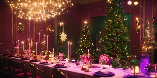 Christmas Tree, Furniture, Decoration, Tableware, Table, Christmas Ornament