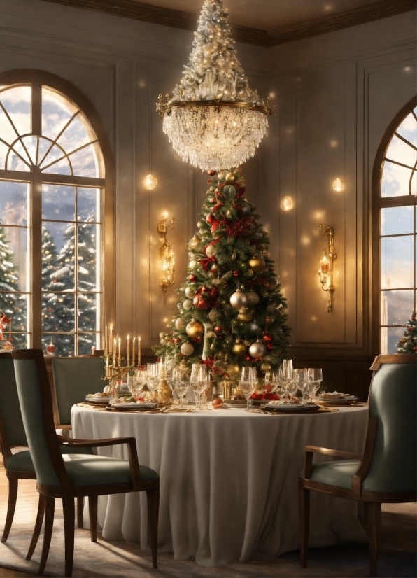 Christmas Tree, Furniture, Property, Table, Photograph, Christmas Ornament