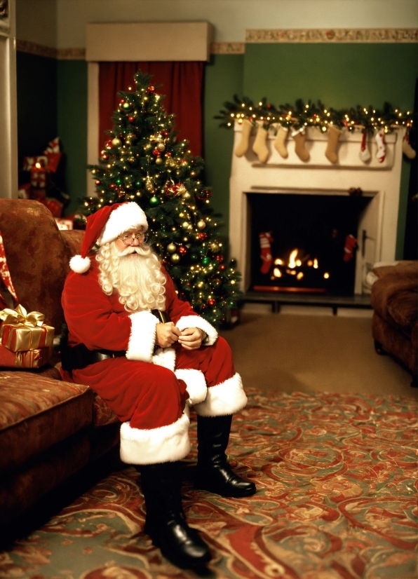 Christmas Tree, Interior Design, Hat, Lap, Christmas Decoration, Santa Claus