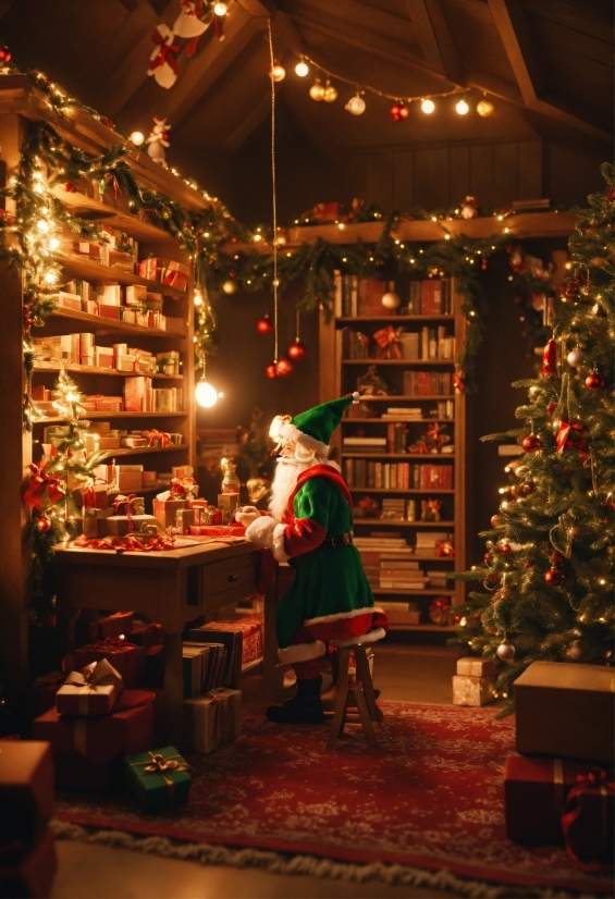 Christmas Tree, Interior Design, Wood, Christmas Ornament, Christmas Decoration, Event