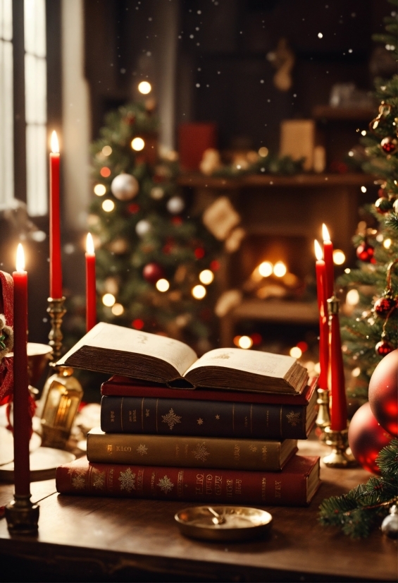 Christmas Tree, Light, Candle, Plant, Lighting, Christmas Ornament