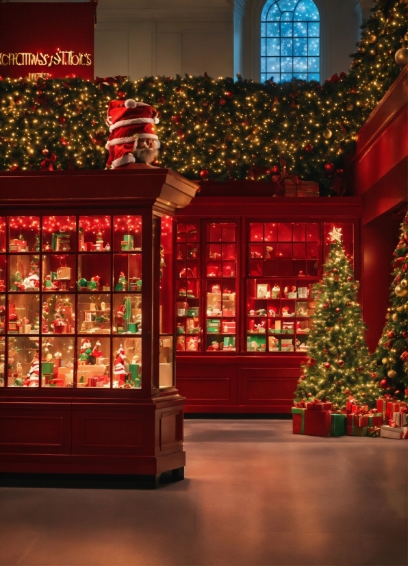 Christmas Tree, Light, Lighting, Interior Design, Decoration, Architecture