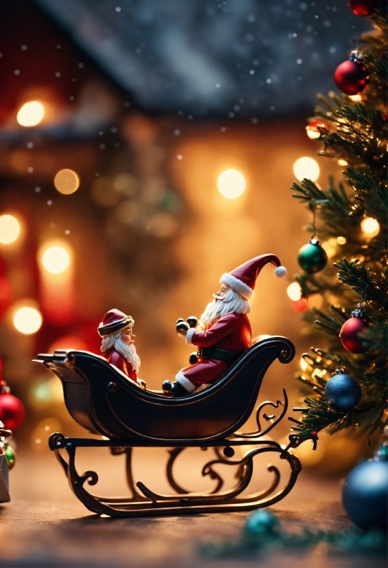 Christmas Tree, Light, Vehicle, Ornament, Christmas Decoration, Beauty