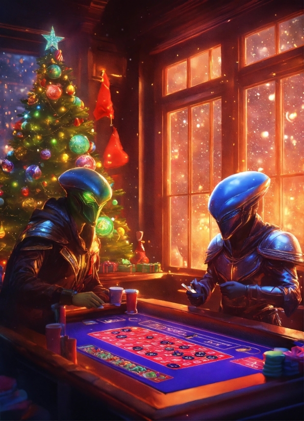 Christmas Tree, Light, Window, Purple, Christmas Ornament, Ornament