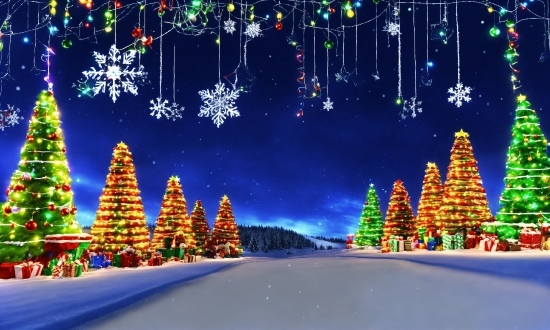 Christmas Tree, Light, World, Nature, Christmas Ornament, Snow