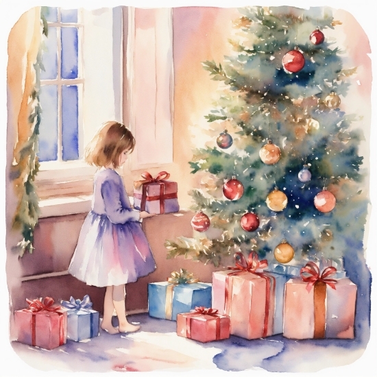 Christmas Tree, Photograph, Blue, Christmas Ornament, Holiday Ornament, Plant