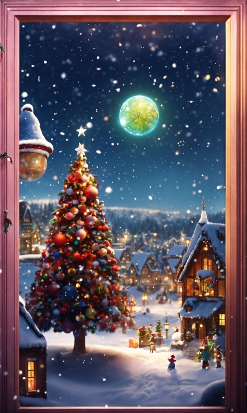 Christmas Tree, Photograph, World, Christmas Ornament, Light, Nature