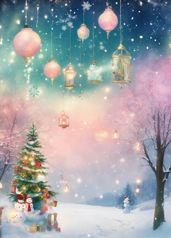 Christmas Tree, Photograph, World, Light, Nature, Sky