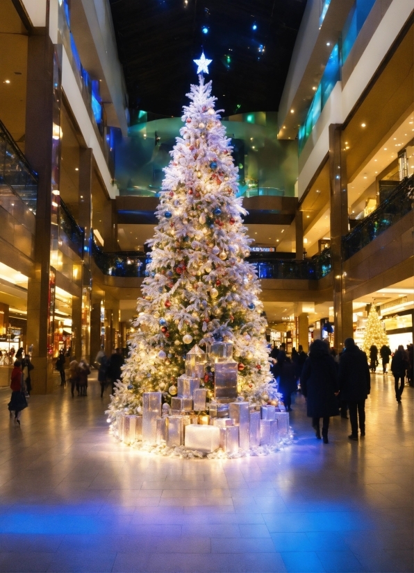 Christmas Tree, Plant, Building, Interior Design, Christmas Decoration, Architecture