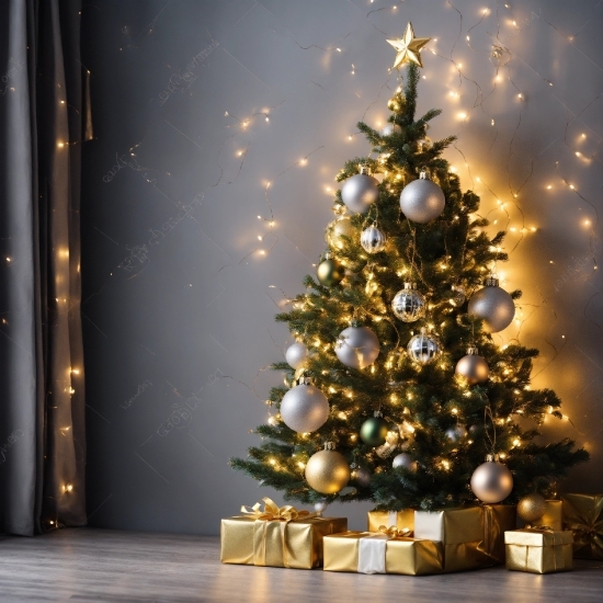 Christmas Tree, Plant, Christmas Ornament, Branch, Tree, Interior Design