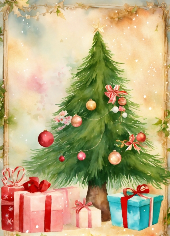 Christmas Tree, Plant, Christmas Ornament, Green, Branch, Holiday Ornament