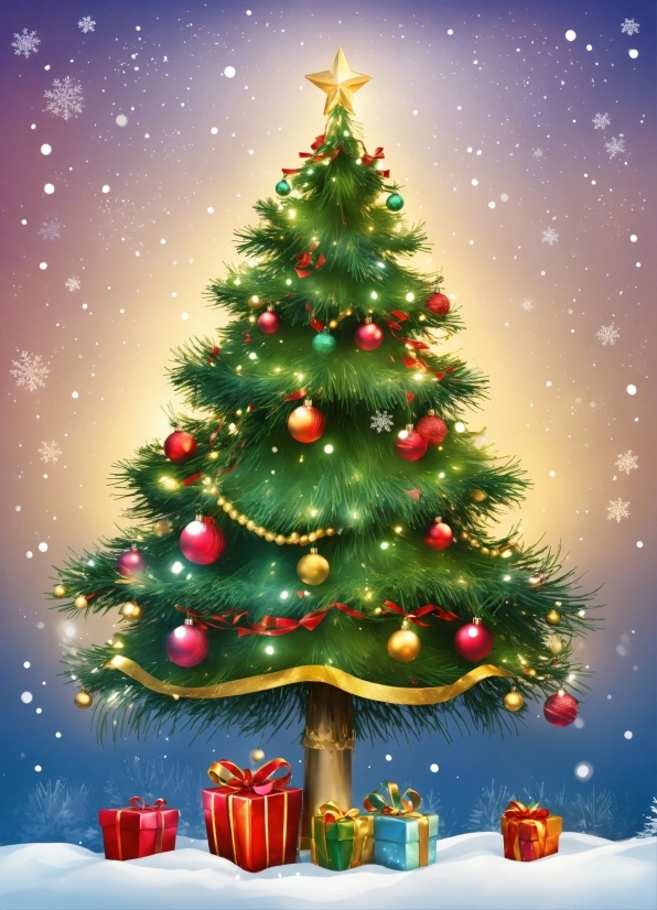 Christmas Tree, Plant, Christmas Ornament, Green, Light, Nature