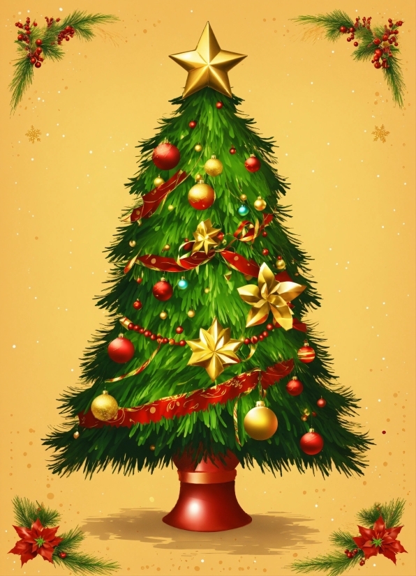 Christmas Tree, Plant, Christmas Ornament, Leaf, Holiday Ornament, Branch