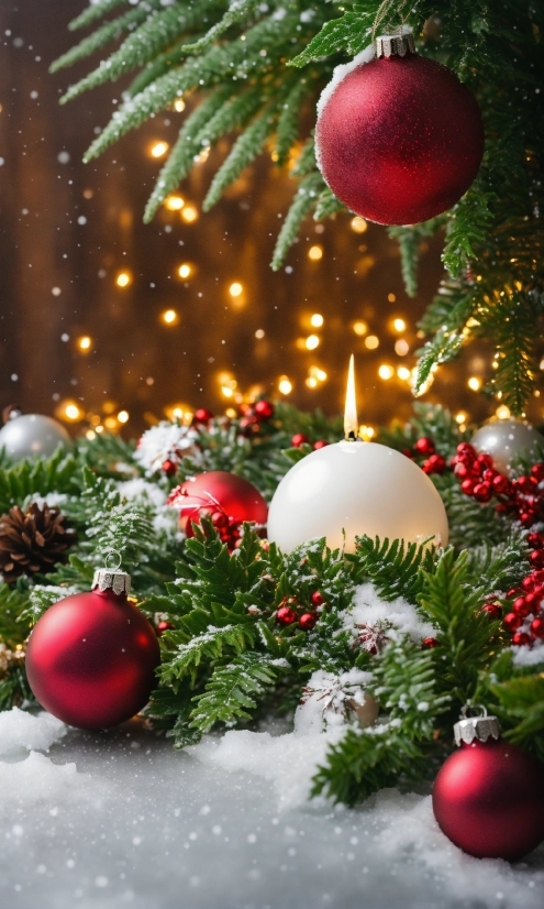 Christmas Tree, Plant, Christmas Ornament, Light, Green, Holiday Ornament