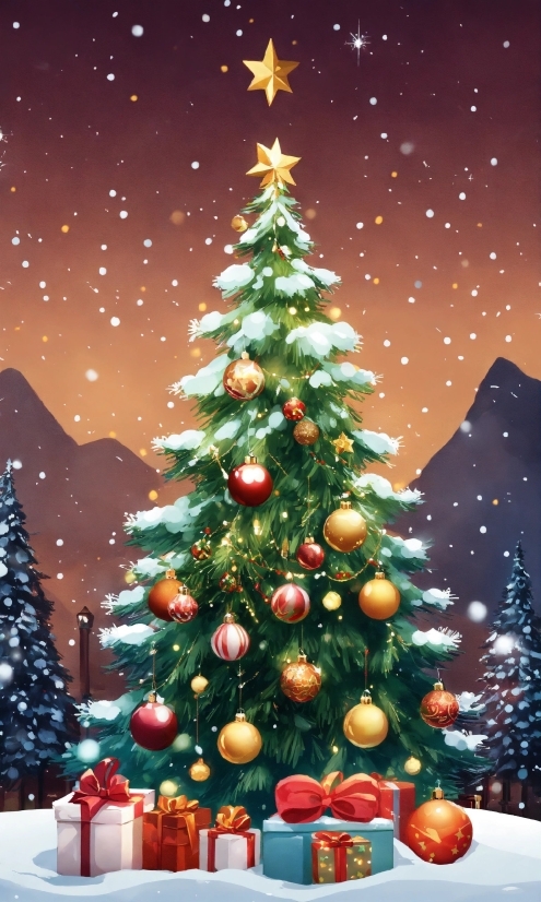 Christmas Tree, Plant, Christmas Ornament, Light, Green, Nature