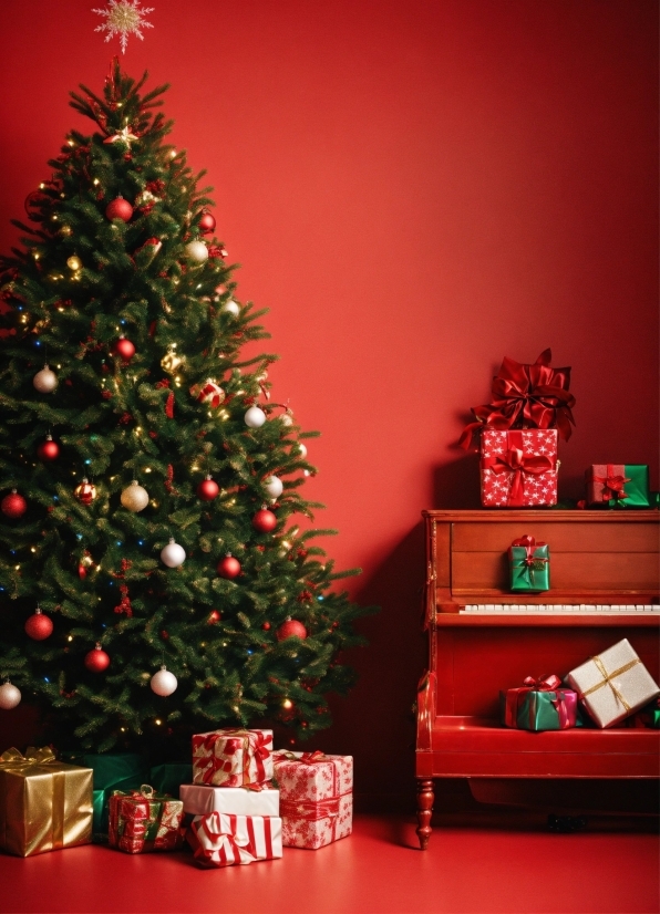 Christmas Tree, Plant, Christmas Ornament, Light, Lighting, Interior Design