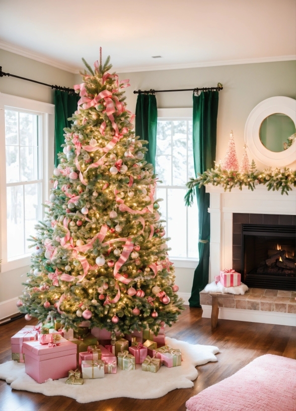 Christmas Tree, Plant, Christmas Ornament, Lighting, Wood, Decoration