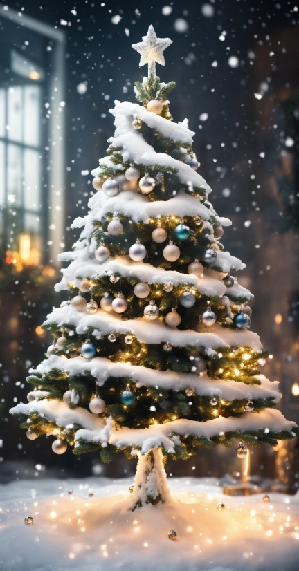 Christmas Tree, Plant, Christmas Ornament, Nature, Branch, Tree