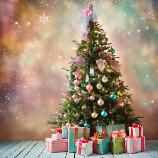 Christmas Tree, Plant, Christmas Ornament, Photograph, Light, Green