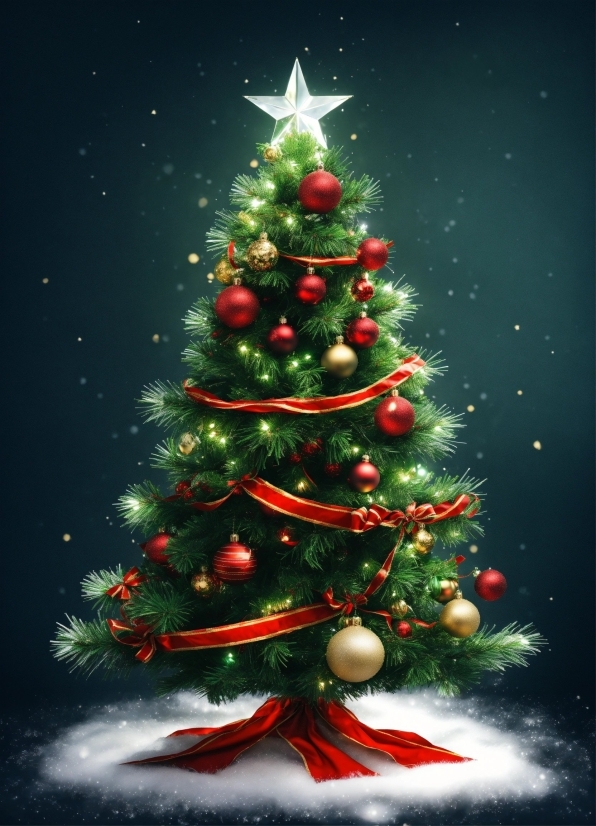 Christmas Tree, Plant, Christmas Ornament, Sky, Nature, Tree