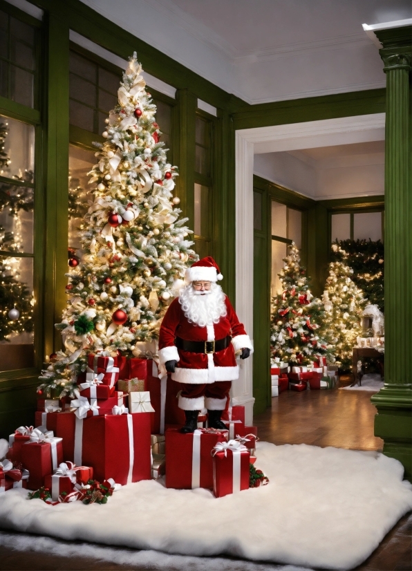 Christmas Tree, Plant, Christmas Ornament, White, Light, Holiday Ornament