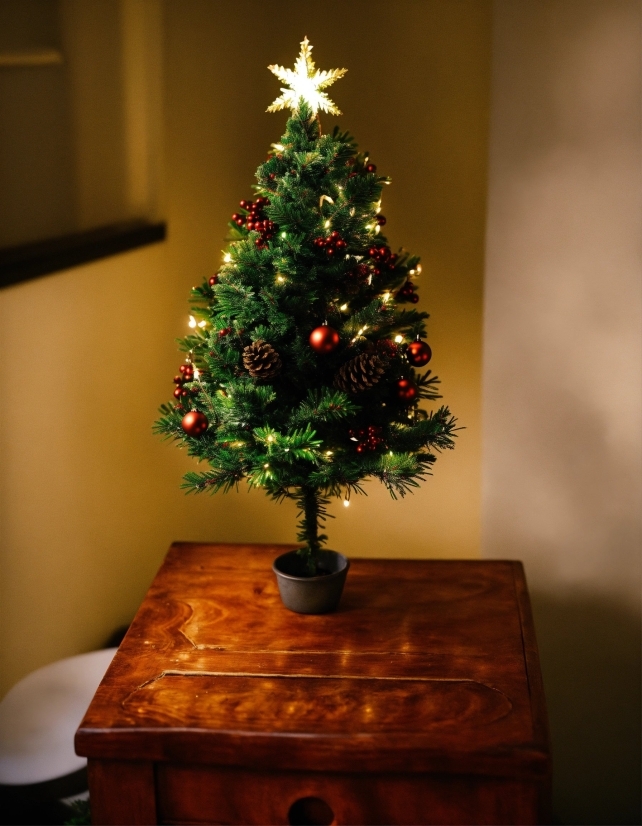 Christmas Tree, Plant, Christmas Ornament, Wood, Holiday Ornament, Larch
