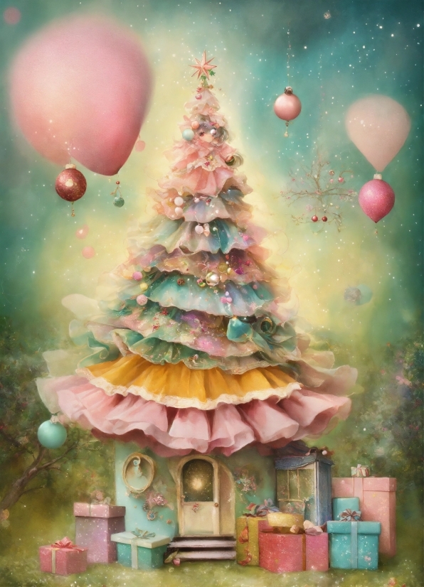 Christmas Tree, Plant, Christmas Ornament, World, Holiday Ornament, Art