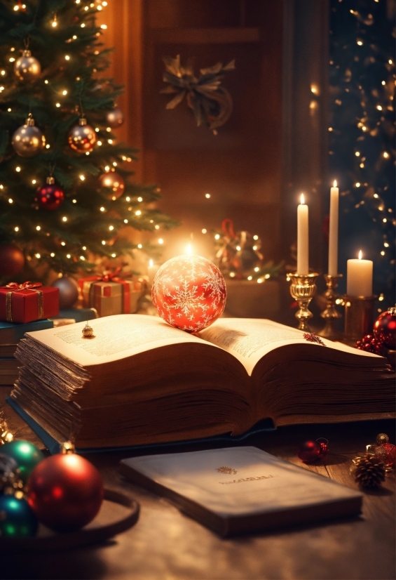 Christmas Tree, Plant, Light, Candle, Decoration, Lighting