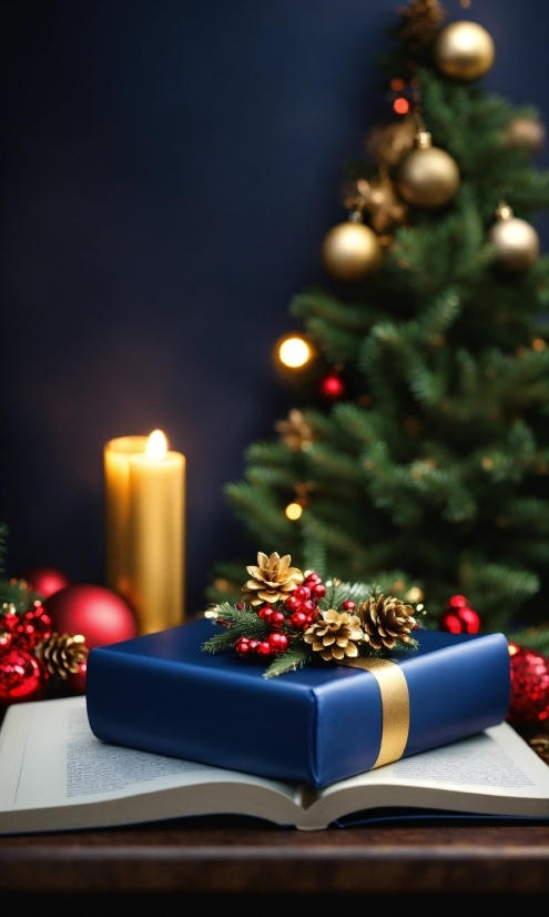 Christmas Tree, Plant, Light, Christmas Ornament, Candle, Branch