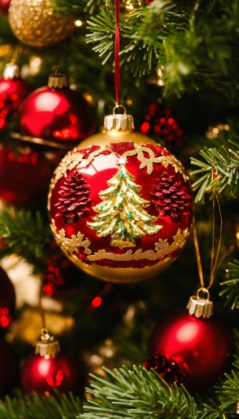 Christmas Tree, Plant, Light, Christmas Ornament, Green, Holiday Ornament