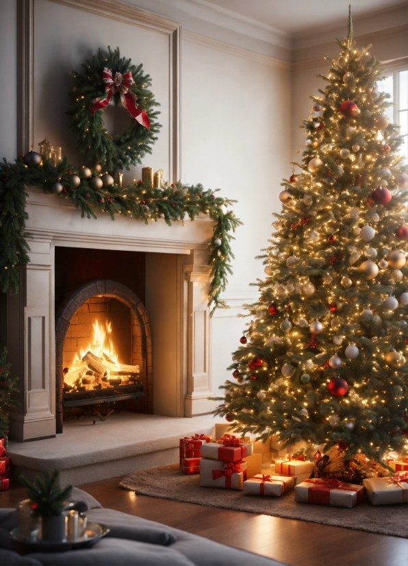 Christmas Tree, Plant, Property, Christmas Ornament, Light, Leaf