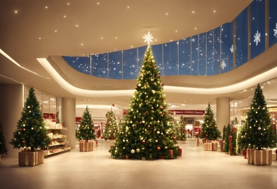Christmas Tree, Plant, Property, Christmas Ornament, Light, Tree