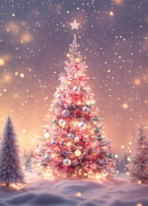 Christmas Tree, Plant, Sky, Christmas Ornament, World, Tree